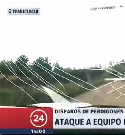 Equipo de TVN fue atacado en La Araucanía