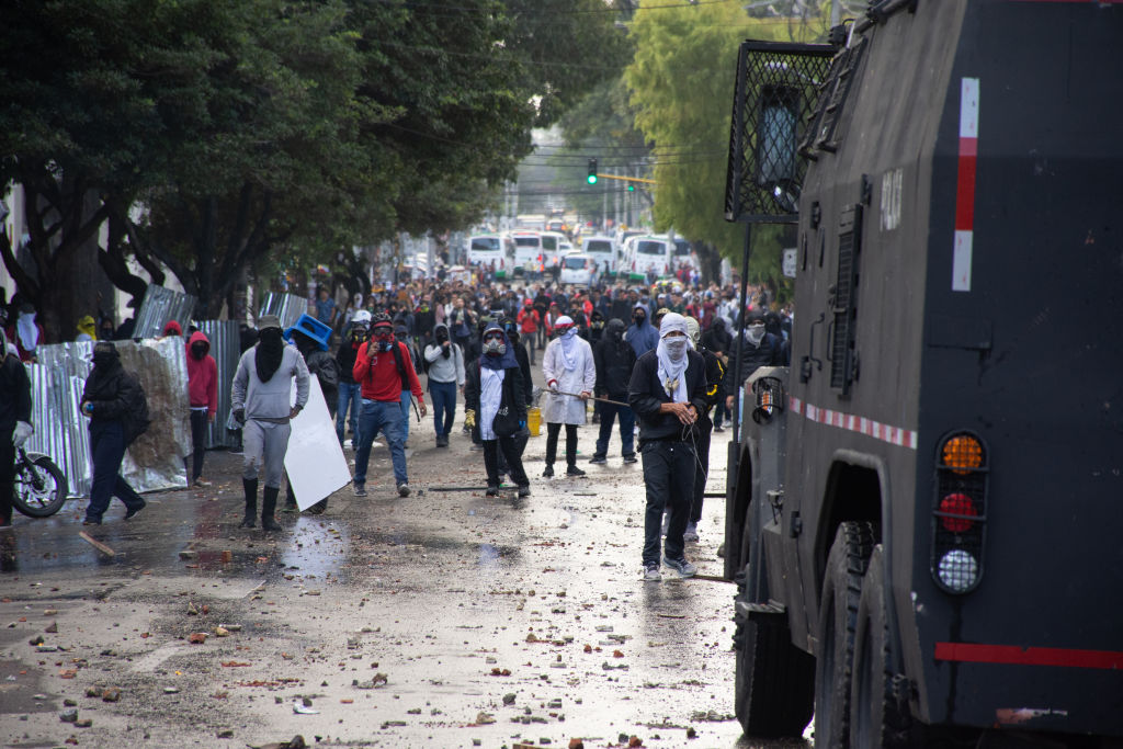 Las protestas en contra del gobierno colombiano