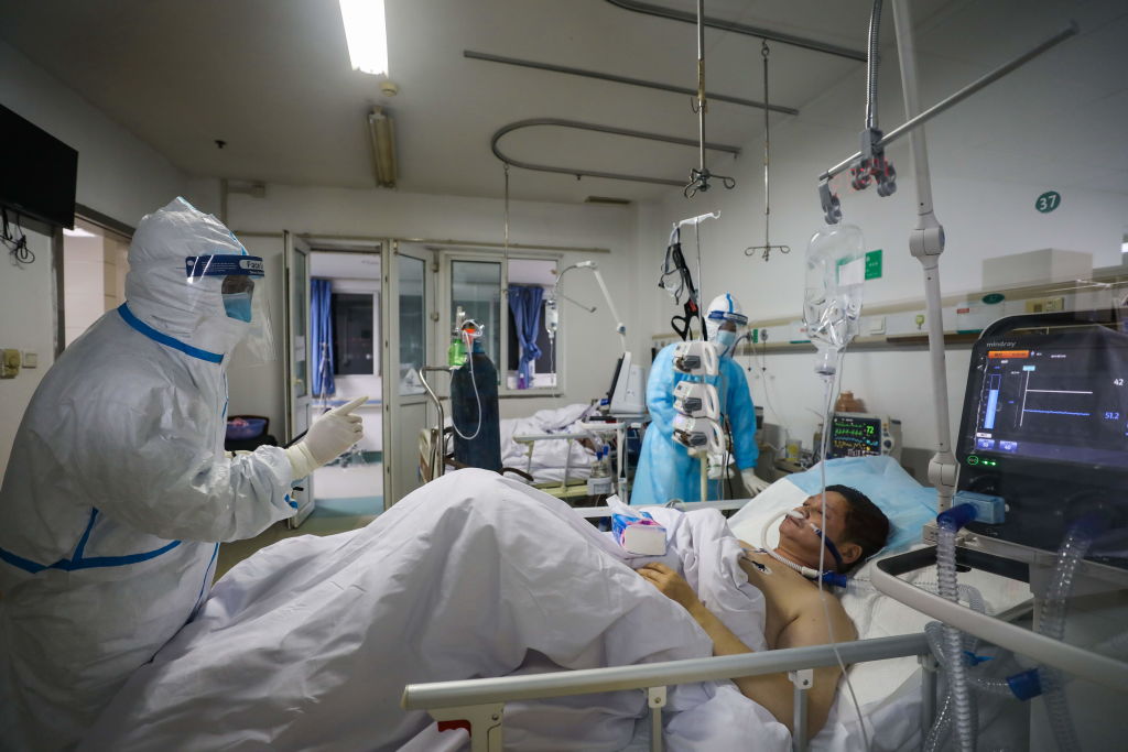 Pacientes aislados por el coronavirus en China