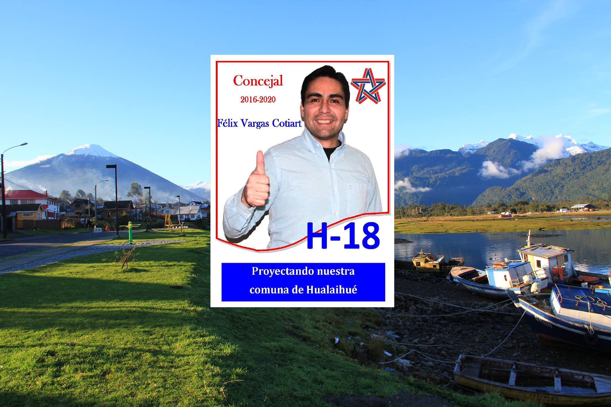 El concejal por RN de Hualaihué, Félix Vargas Cotiart