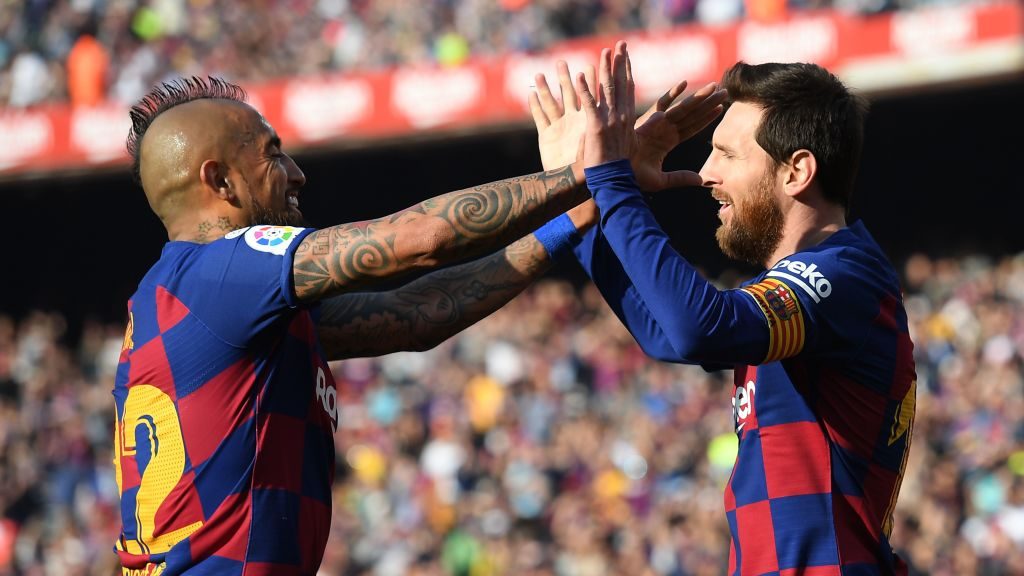 Un joya: El golazo de Lionel Messi para la victoria parcial del FC Barcelona