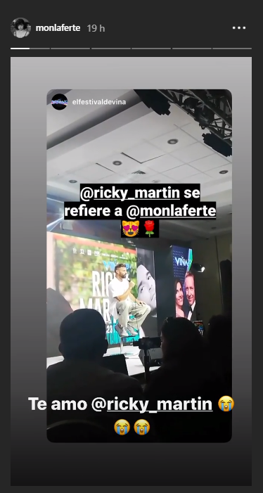 Story de Mon Laferte sobre dichos de Ricky Martin