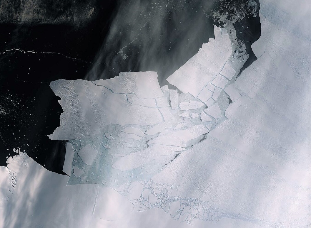 El quiebre en el glaciar Isla Pine