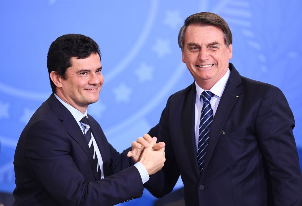 Sergio Moro y Jair Bolsonaro