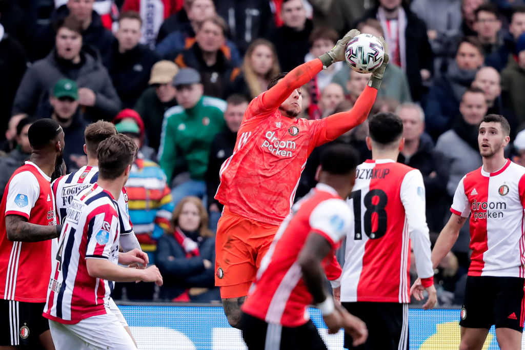 Feyenoord juega ante el Willem II en el Estadio Feijenoord de la ciudad de Róterdam