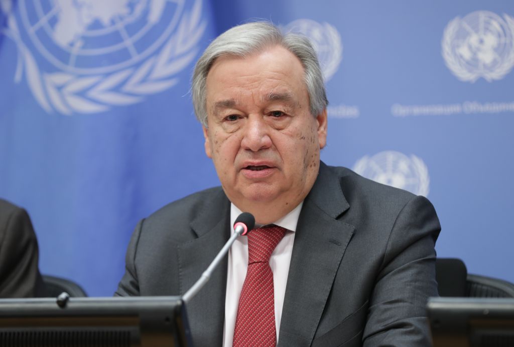 El secretario general de la ONU Antonio Guterres