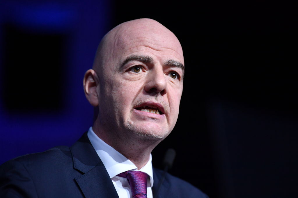 El titular de la FIFA Gianni Infantino
