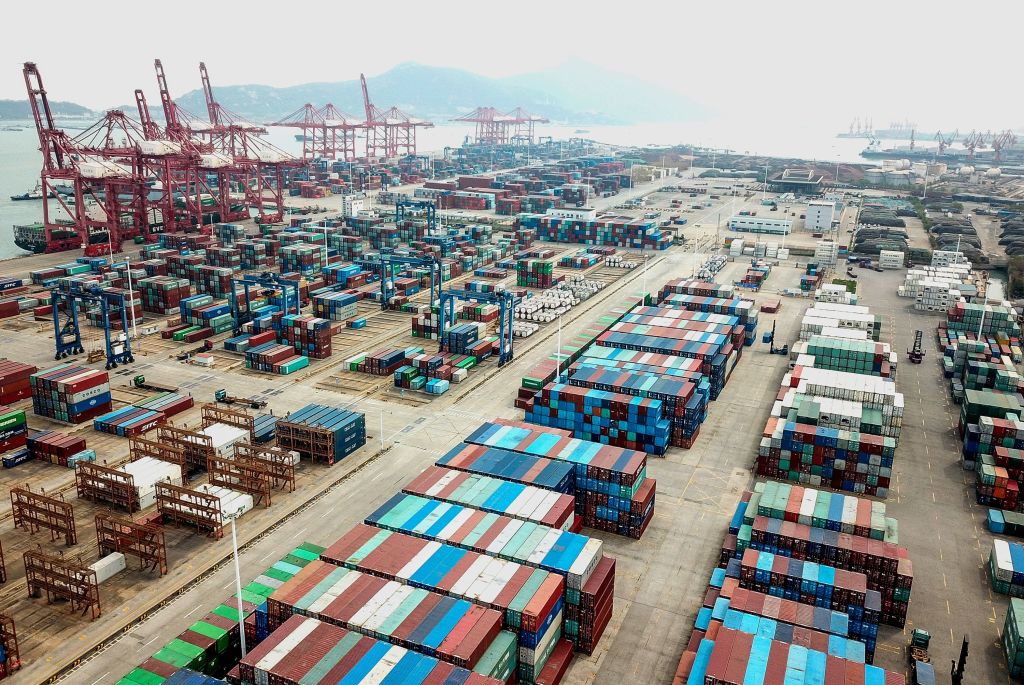 El puerto de Lianyungang en China