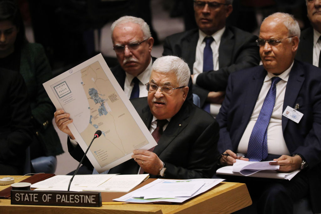 El presidente palestino Mahmud Abbas