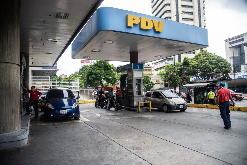 Una estación de servicio en Venezuela