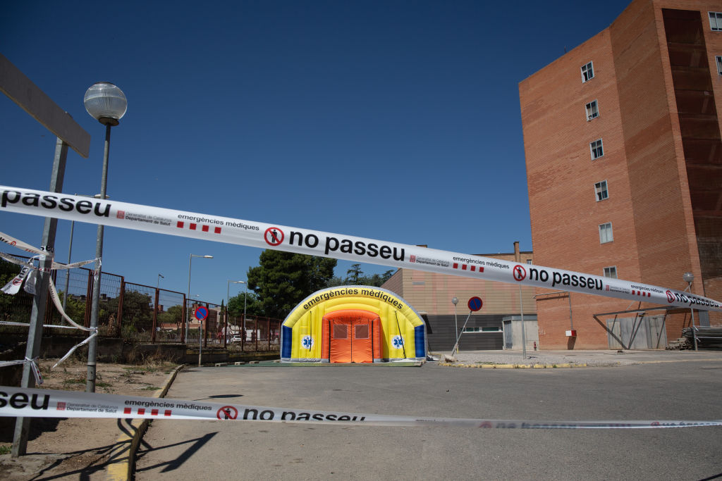 Se cierra una zona cercana a un recinto hospitalario en Lleida