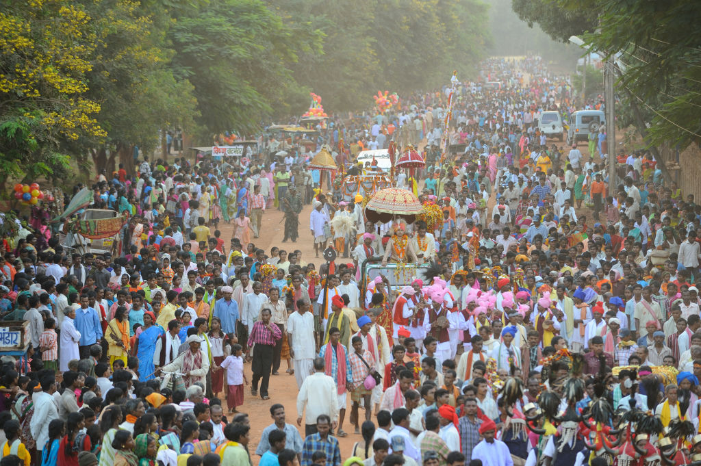 Un festival en Jagdalpur de India