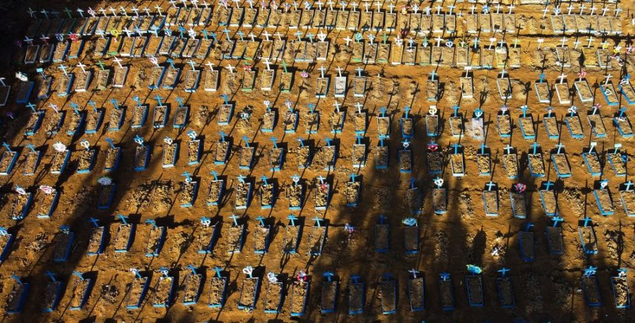 Brasil superó las 1.300 muertes en un día y registra casi 67.000 víctimas del Covid-19