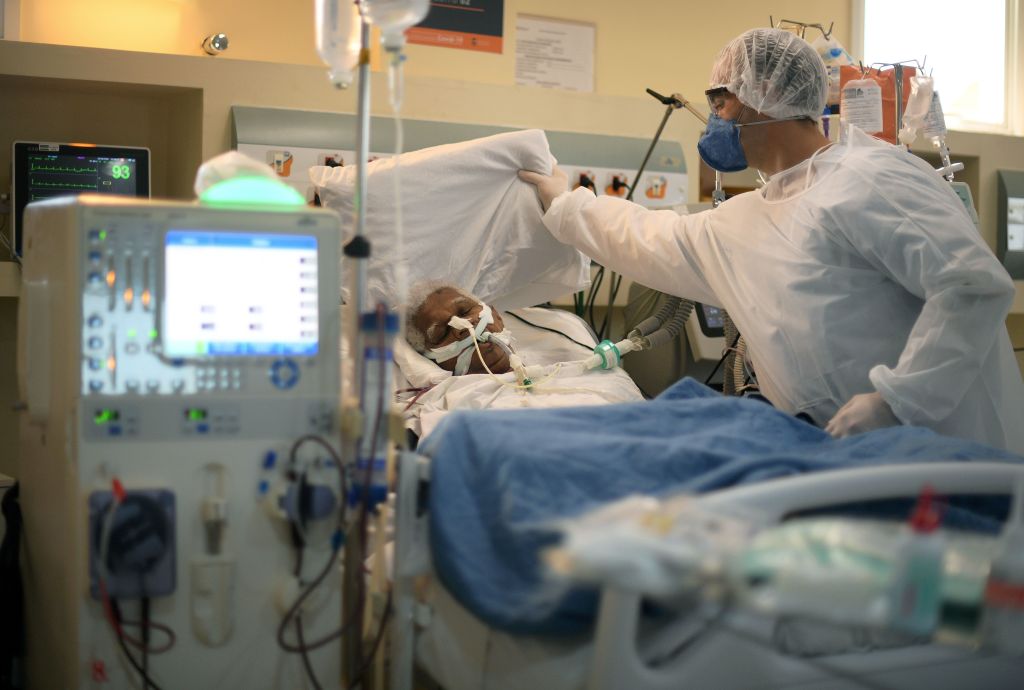 Un paciente del Covid-19 en un hospital de Río de Janeiro