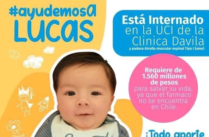 #AyudemosALucas: Familia viraliza campaña para conseguir $1.560 millones y salvar la vida de un niño