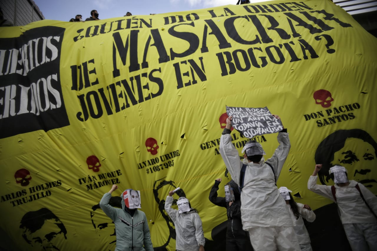 Manifestaciones en contra de la violencia policial en Bogotá