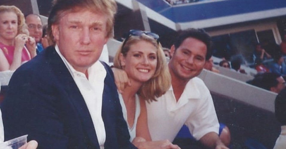 La modelo Amy Dorris junto a su exnovio Jason Binn y Trump