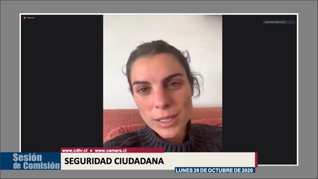 Diputada Maite Orsini reapareció de manera telemática en la Cámara tras haber dado positivo en examen PCR