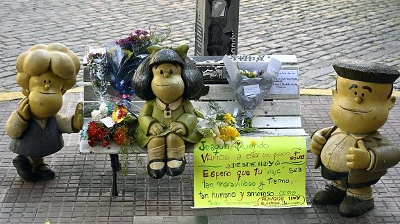 Fans lamentaron la muerte de Quino y consolaron a Mafalda