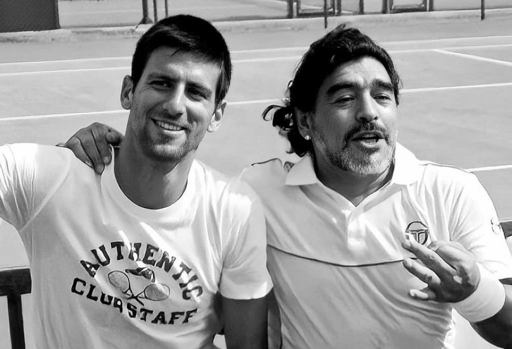 Novak Djokovic y su sentida despedida a Diego Maradona: "Descansa en el paraíso, leyenda"