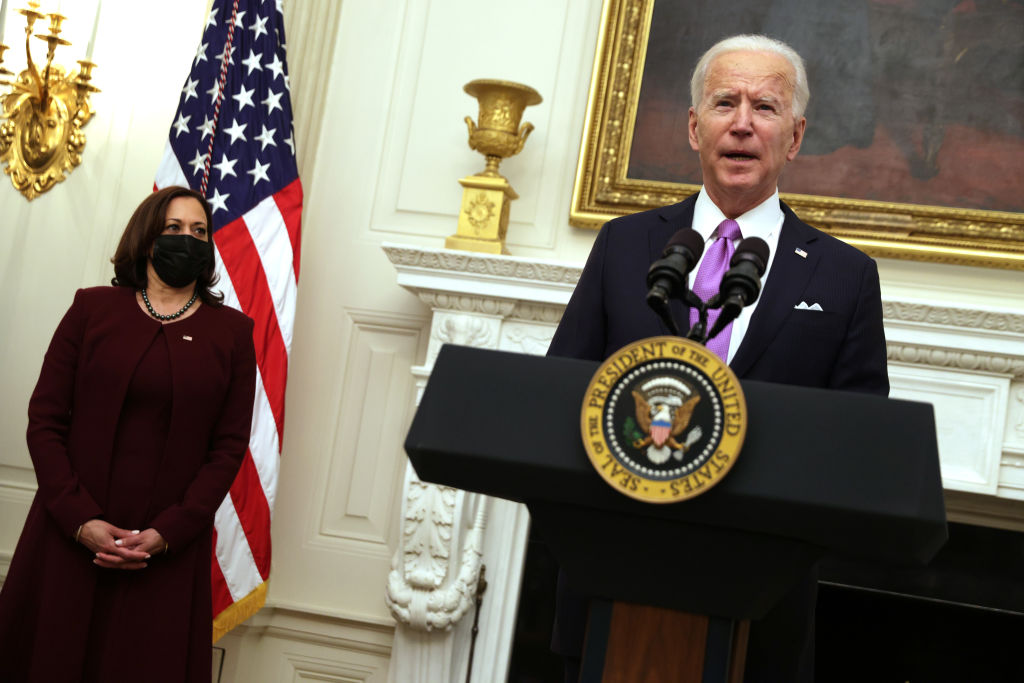 Biden y Kamala Harris en la Casa Blanca