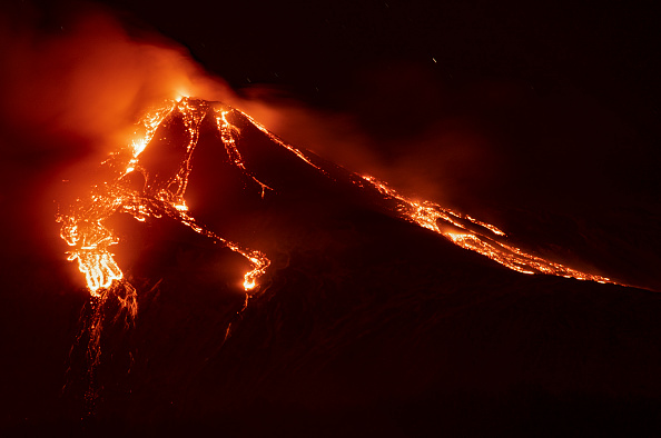erupción volcán Etna