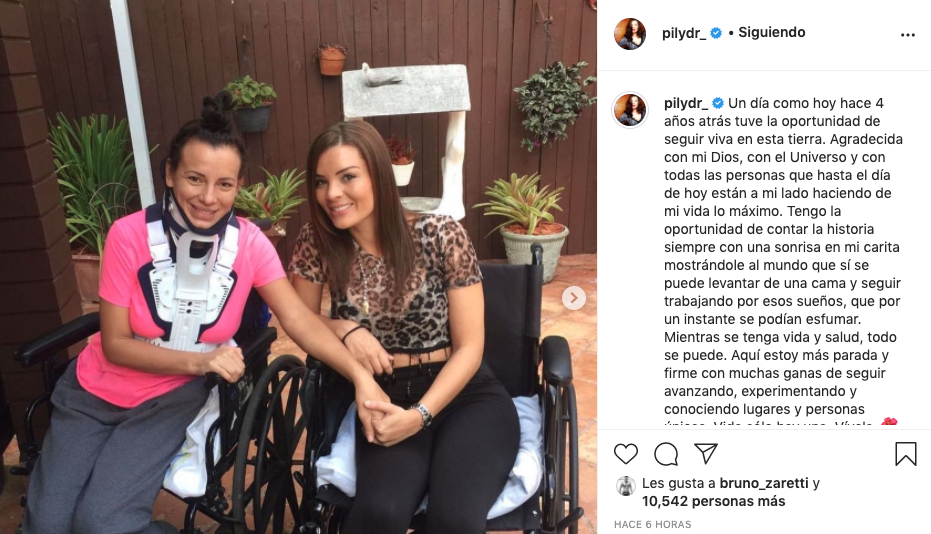 Descripción Maligno rastro "Tuve la oportunidad de seguir viva": Pilar Ruiz recordó el grave accidente  que sufrió hace cuatro años