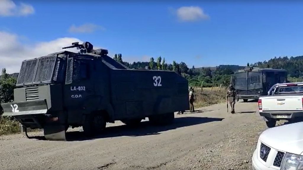 La Araucanía: carabinero recibió impacto balístico en el tórax en fundo en Lautaro