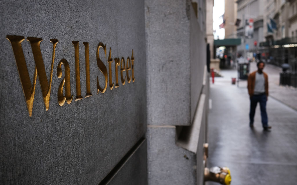 La calle Wall Street en la ciudad de Nueva York