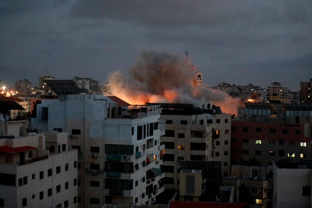 Los bombardeos de Israel sobre la ciudad de Gaza