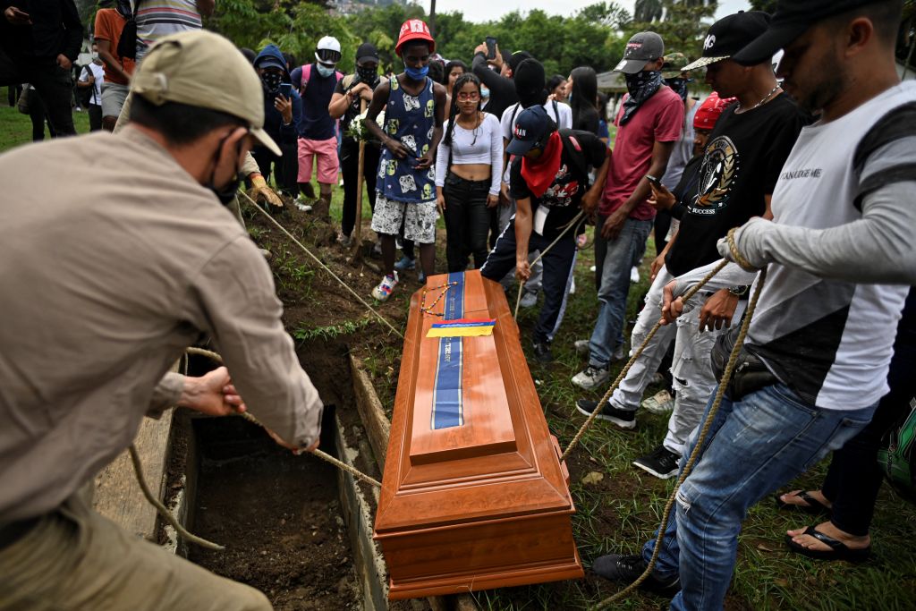 Funeral de Angelvis Bello quien falleció en las protestas en Cali