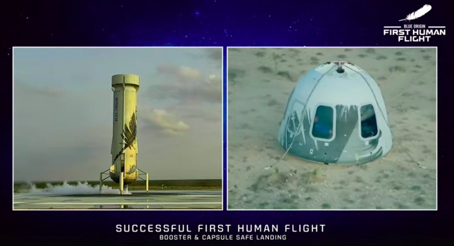 Primer vuelo de Blue Origin al espacio