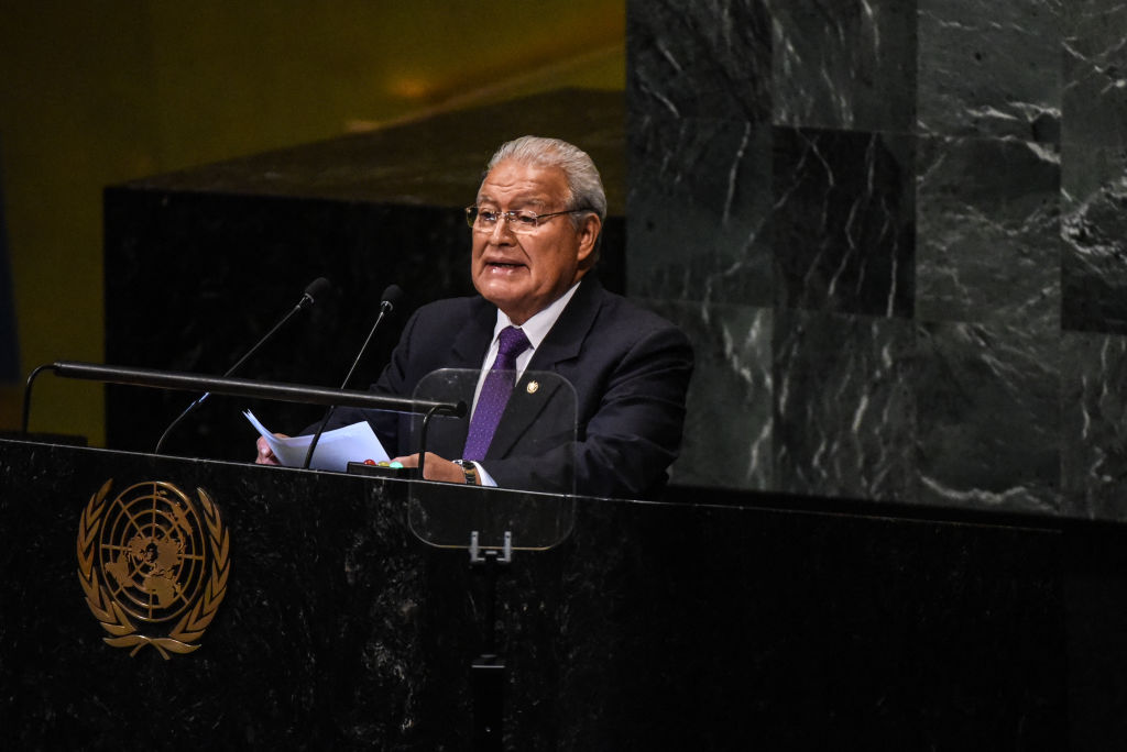 Sánchez Cerén ante la asamblea de las Naciones Unidas en Nueva York