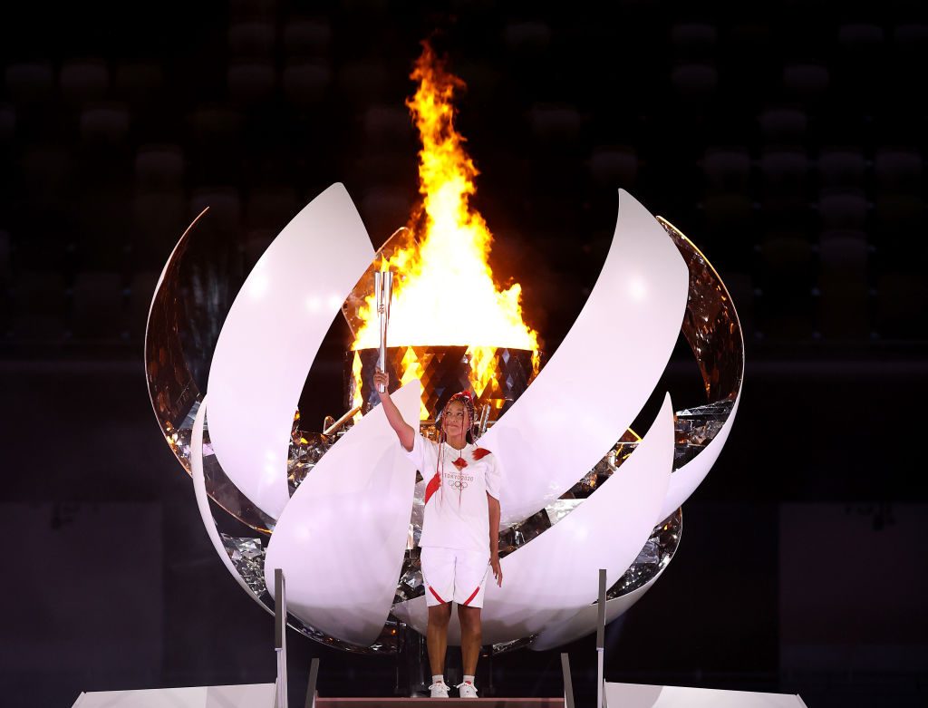 Naomi Osaka encendió la llama olímpica en los Juegos Olímpicos de Tokio