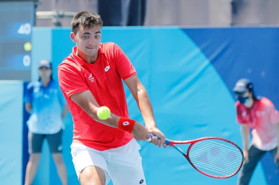 Tomás Barrios fue eliminado del tenis olímpico en su debut