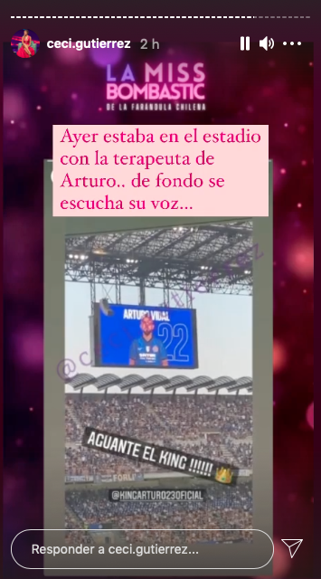 Captura de Instagram Cecilia Gutierrez
