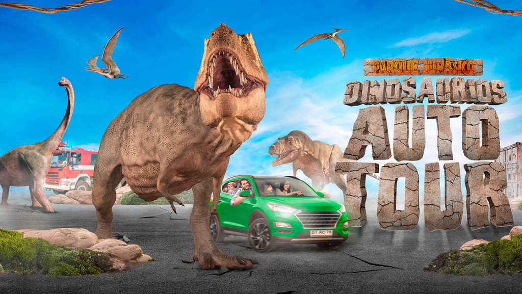 Dinosaurios Auto-Tour: La exhibición de animatronics que llega a Chile
