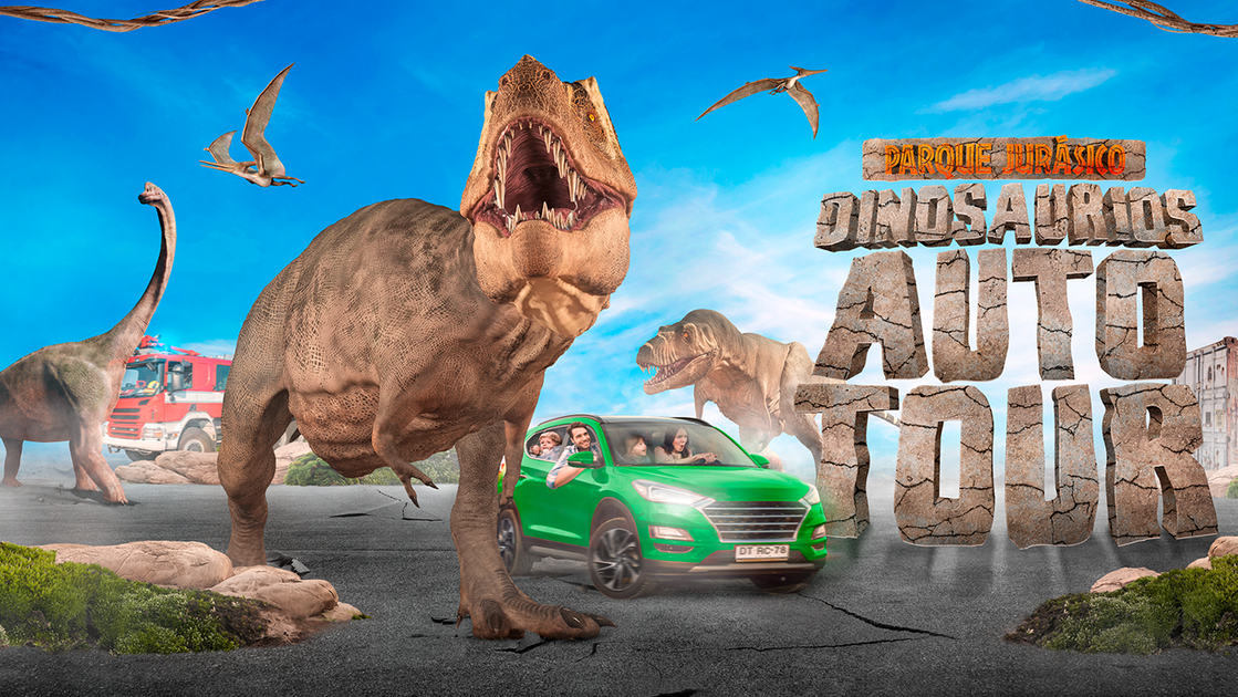 Llega a Chile Dinosaurios Auto-Tour, el primer Parque Jurásico sobre ruedas