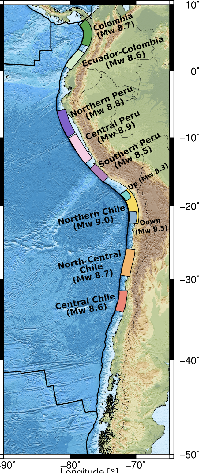 Mapa de zonas gap.