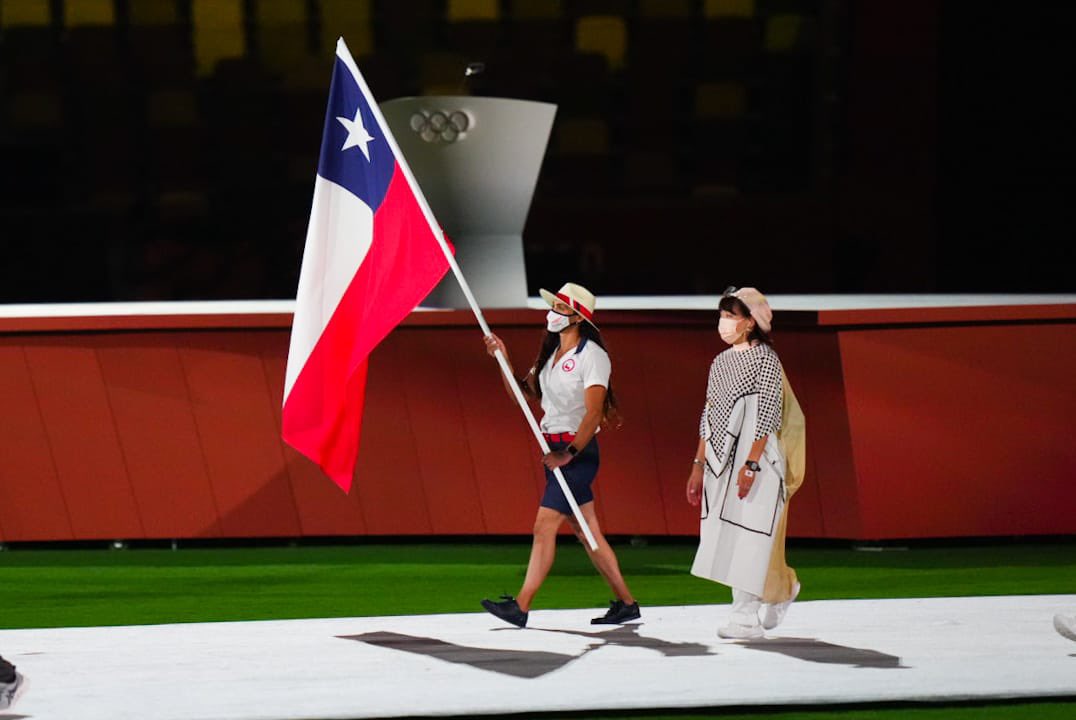 Team Chile participó de la ceremonia de clausura de los Juegos Olímpicos de Tokio 2020