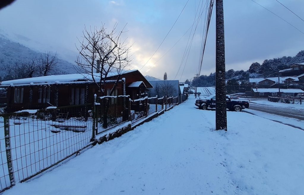 Nevadas en la Provincia de Palena obligan a activar el Comité Operativo de Emergencia