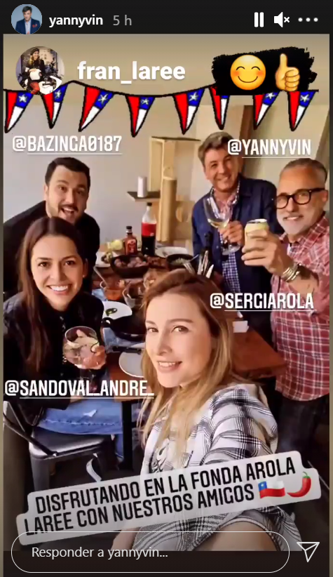 Yann Yvin se vistió de huaso para celebrar Fiestas Patrias
