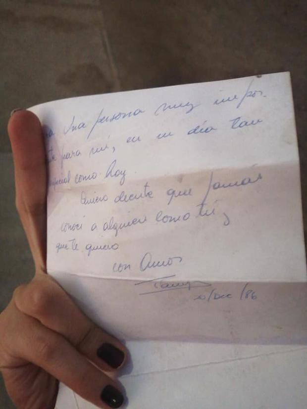 Carta escrita por Sandra Álvarez