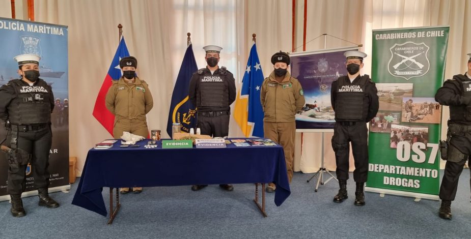 Operativo de la Armada y Carabineros desarticuló red de tráfico de drogas en puerto de Punta Arenas