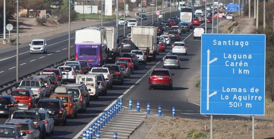 Fin de semana con dos feriados: las medidas que habrá en las carreteras de salida de la Región Metropolitana