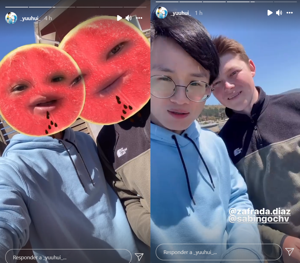 Yuhui Lee viajó a la costa para visitar a su amigo Víctor Díaz