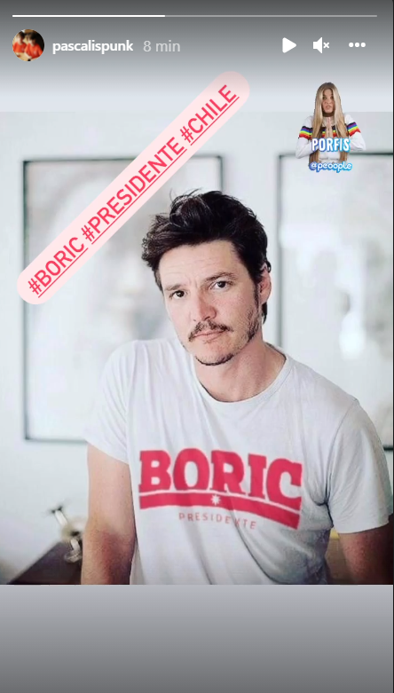 Pedro Pascal manifestó públicamente su apoyo a Gabriel Boric | Instagram
