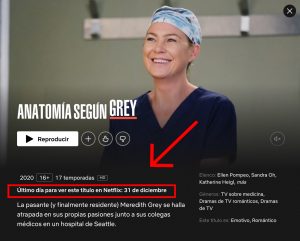Grey’s Anatomy Netflix