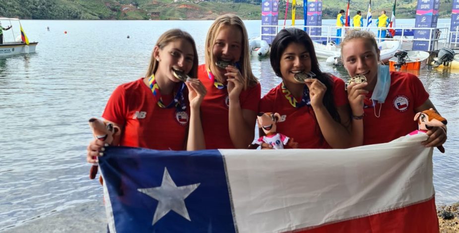 El remo chileno logró el quinto oro del país en los Panamericanos Junior de Cali