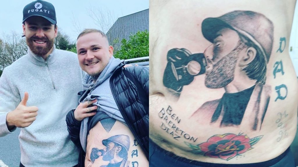 Hincha que se tatuó rostro de Brereton luciendo una boina: "Me gusta el look. Ben es una leyenda"